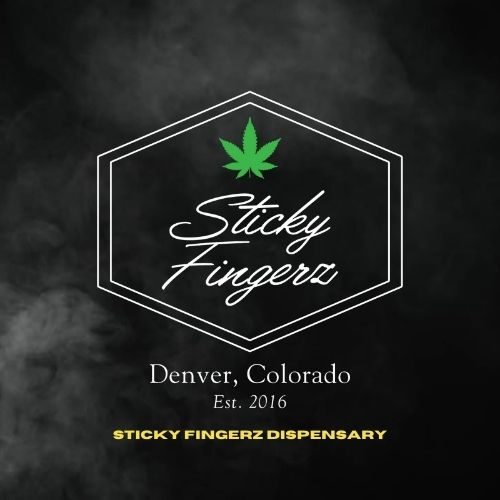 Sticky Fingerz Dispensary. Sticky fingers logo - Denver Dispensary